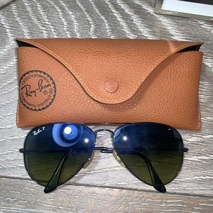 black petite RayBan aviators
